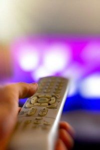 Fernbedienung mit Fernseher