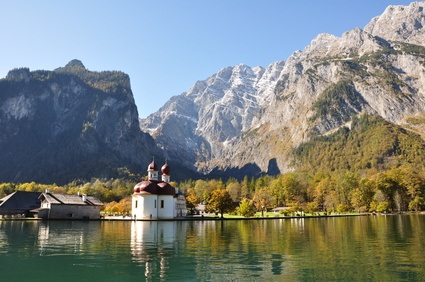 Wallfahrtsklirche am Königsseen in der Nähe des Nationalparks Berchtesgaden