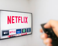 Netflix auf einem Fernseher